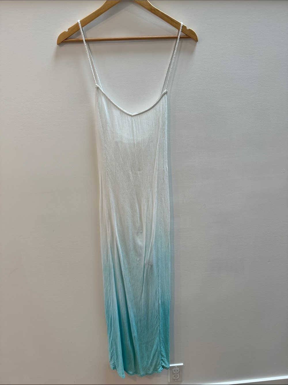 aerie White to Aqua Ombre Maxi Dress